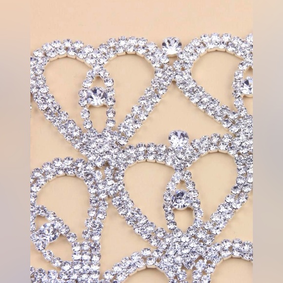 Silver Rhinestone Body Chain with rhinestone bikini Panty set. - Picture 5 of 7